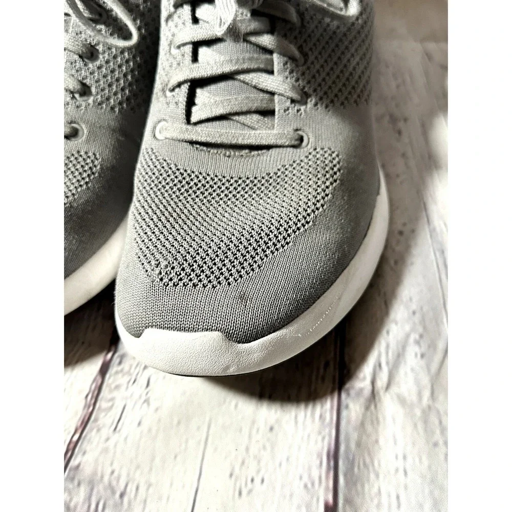 Kizik Lima Hands-Free Slip On Sneakers Mens 12 Storm Grey Knit G1FC DLMGY04-1D